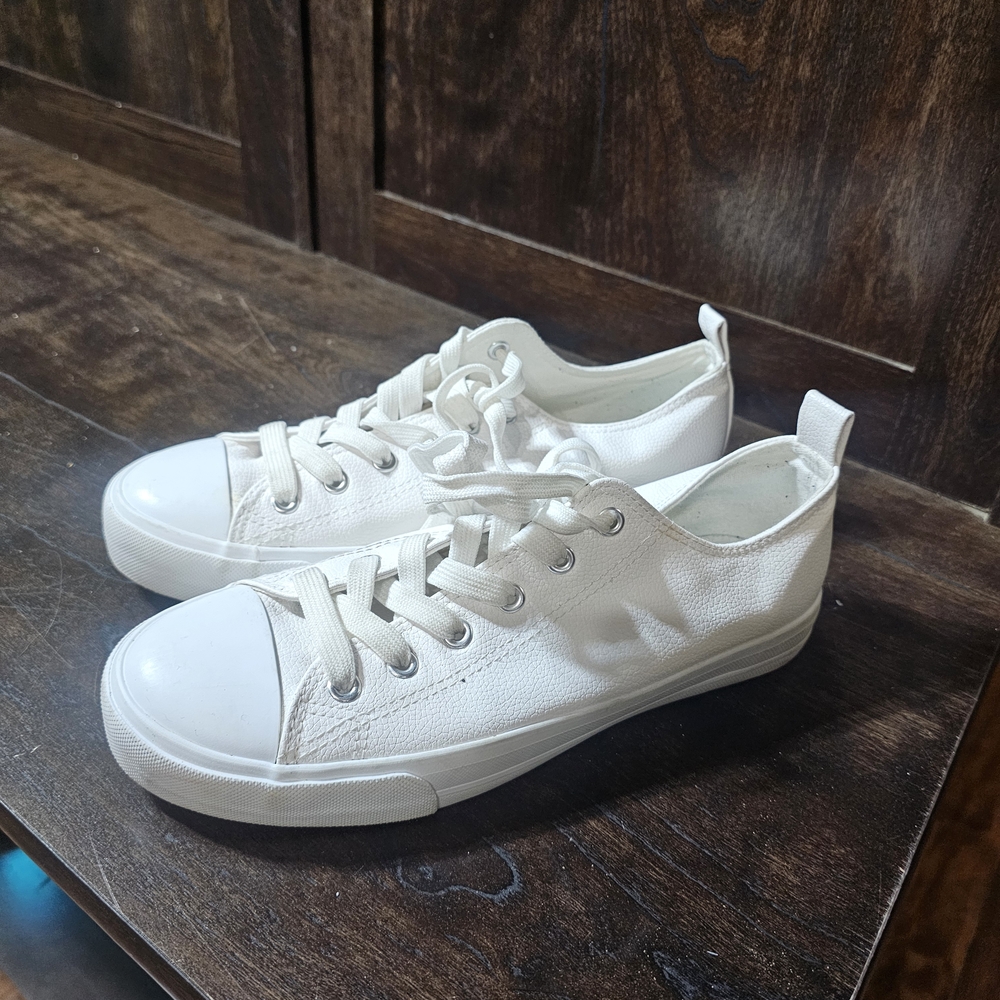 Classic White Canvas Sneakers